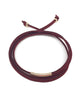 Meridian Avenue | Merlot Suede Wrap Bracelet