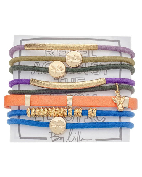 multicolored hair band bracelets