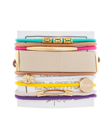 by lilla feel the funk neon hair tie bracelets