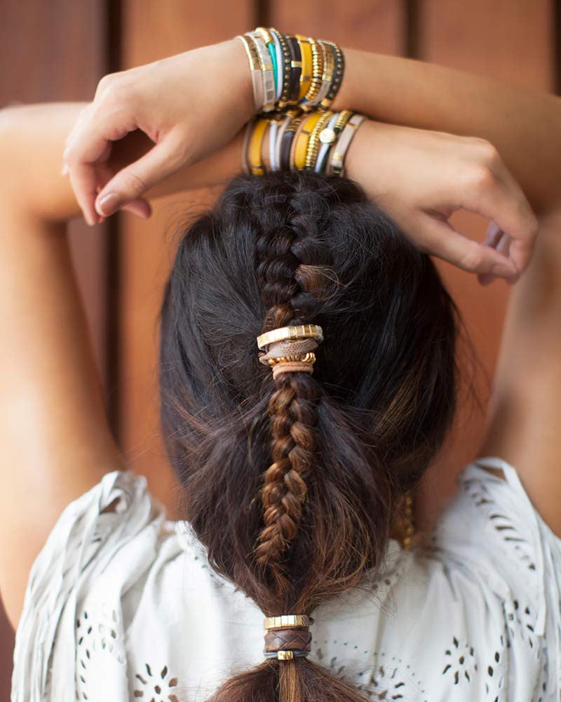 DIY 5 Styles of Hair Tie Bracelets | Friendship Bracelets — Curly Made