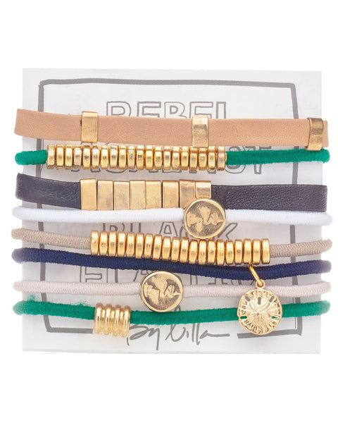 st tropez green hair tie jewelry braclets