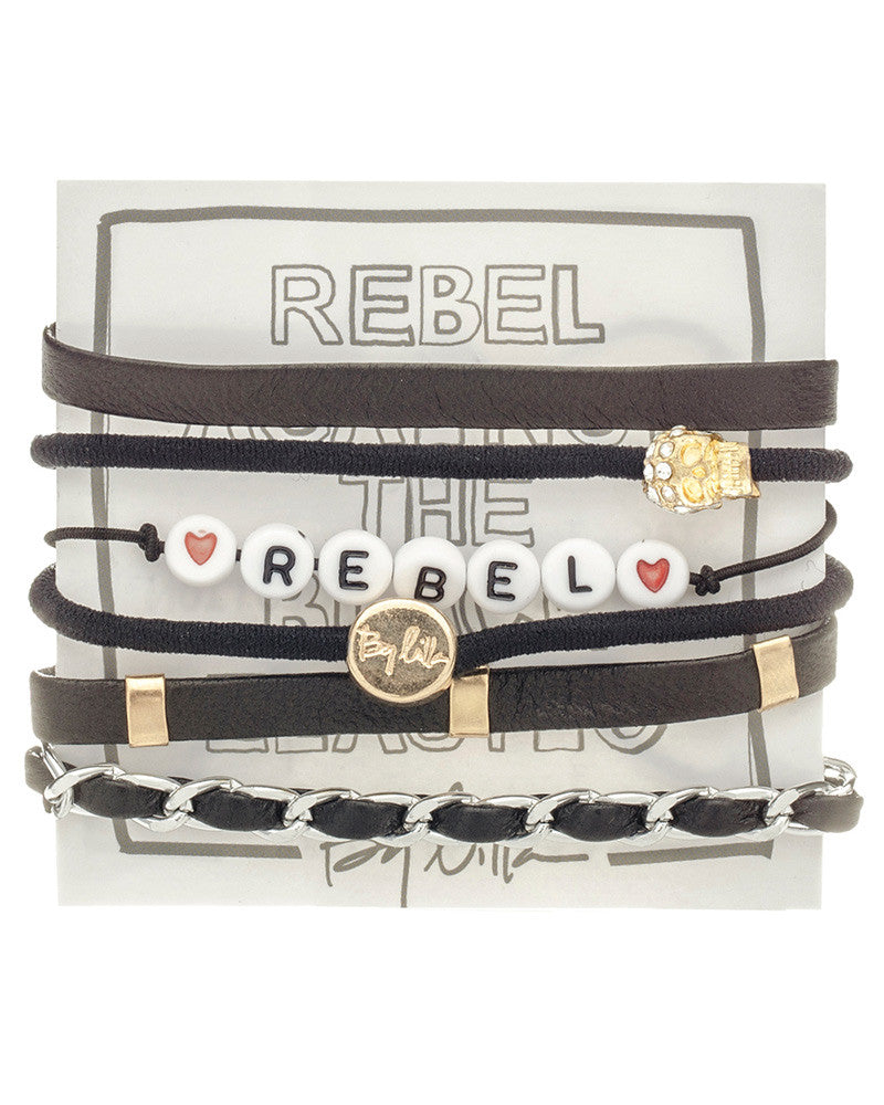 rebel by lilla hair tie bracelet