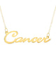Cancer Sign Gold Necklace