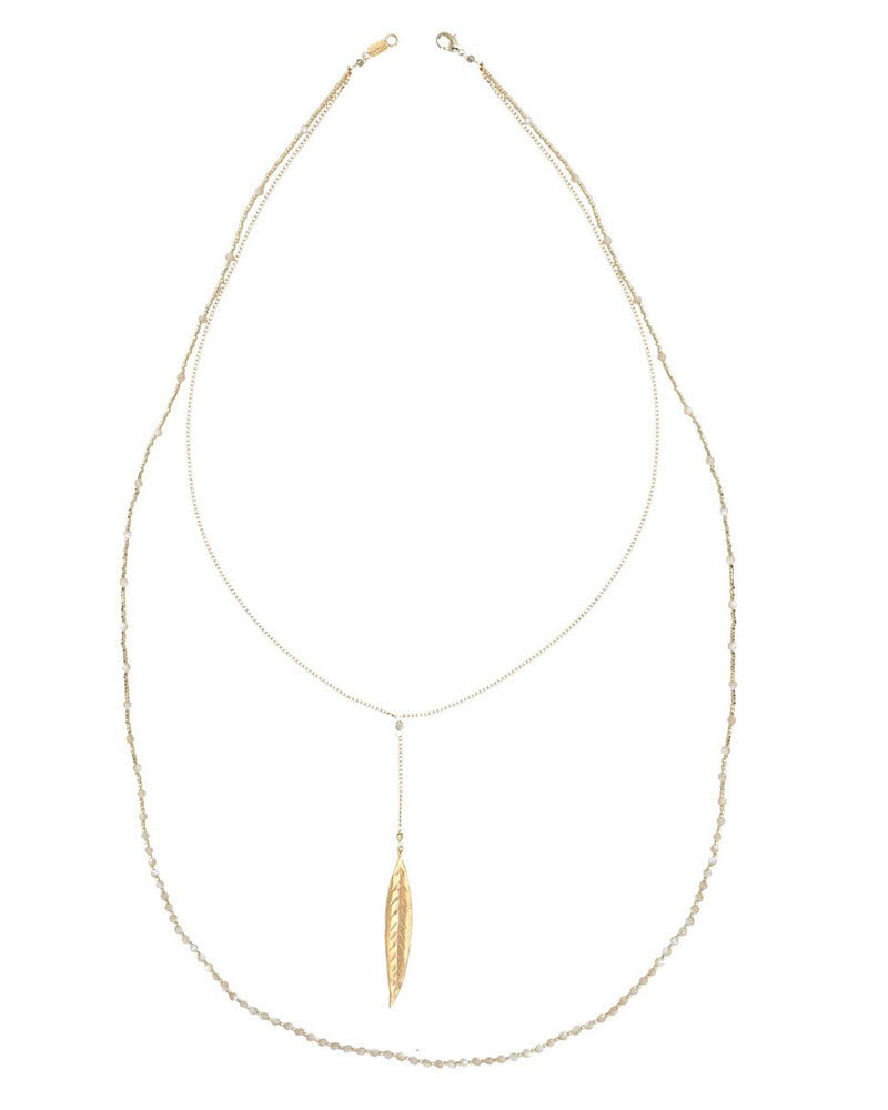 Chan Luu | Natural Mother of Pearl Double Strand Necklace