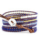 Chan Luu | Blue Mix Wrap Bracelet