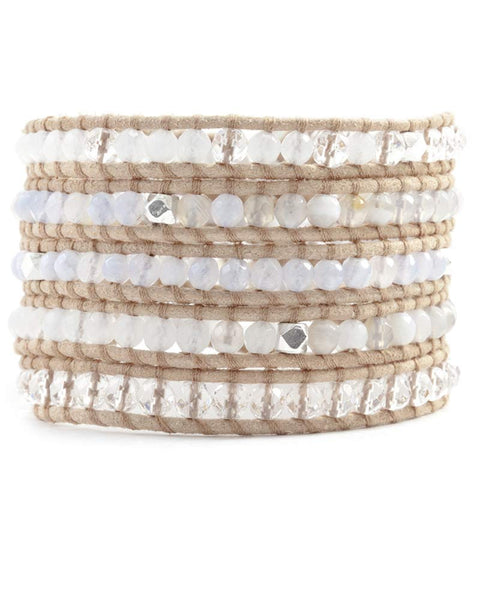 Chan Luu Wrap Bracelet on Beige Leather