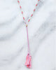 Chan Luu Pink Tassel Necklace