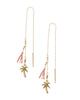 Chan Luu | Peach Palm Tree Thread Thru Earrings