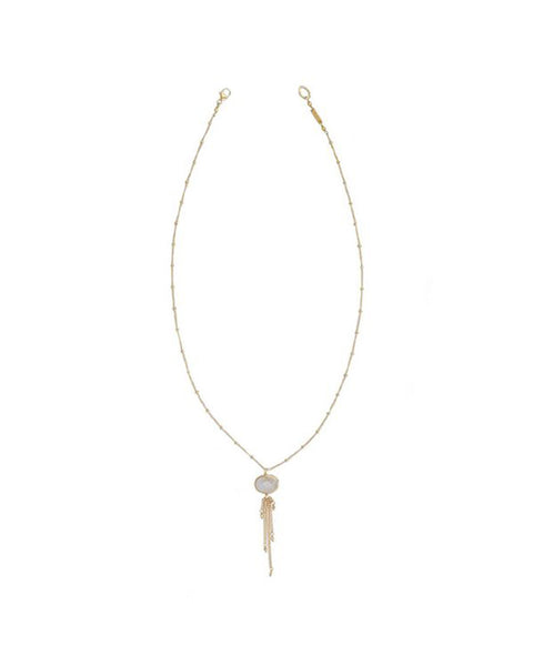 Chan Luu Rutilated quartz gold necklace