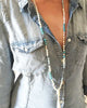 Chan Luu Turquoise Beaded Tassel Necklace On