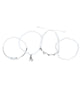 Chan Luu | White Mixed Crystal Bracelet Set