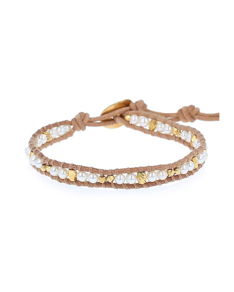 Chan Luu Single White Wrap Bracelet