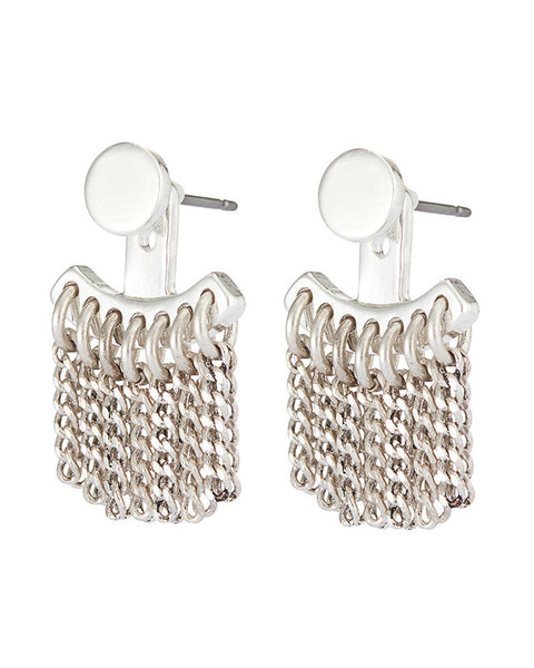 silver jenny bird ear jackets