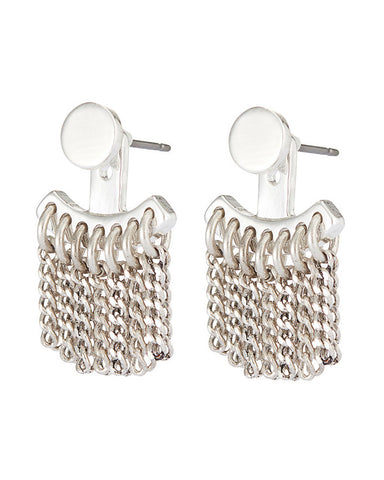 silver jenny bird ear jackets