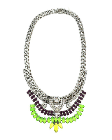 Courtney Lee Collection Melanie Neon Swarovski Necklace