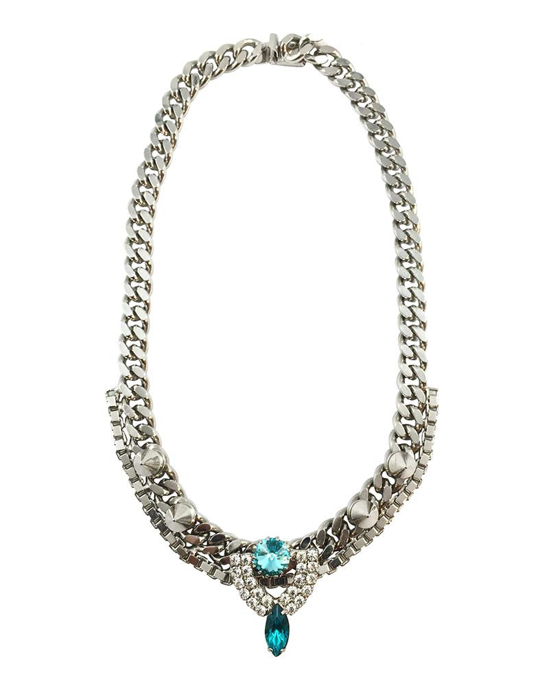 Courtney Lee Collection Chloe Rhodium Necklace