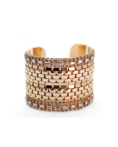 Thick Gold Cuff Courtney Lee Collection