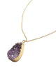 Crave Salt | Natural Amethyst Gold Pendant Necklace