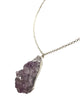 Crave Salt | Teardrop Amethyst Silver Pendant Necklace