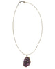 Crave Salt | Natural Amethyst Gold Charm Necklace