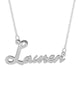 Personalized Silver Name Plate Necklace