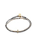 Dafne | Pave Cross Wrap Bracelet Black
