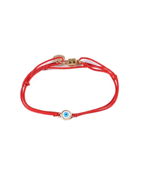 Dafne Lucky Eye Red Wrap Bracelet