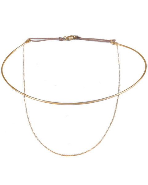 dafne chain choker necklace