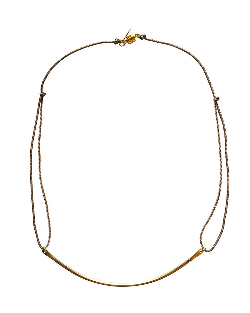 Dafne Gold Classic Barre Necklace