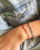 Dafne | Orange Lucky Eye Wrap Bracelet