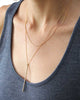 Dafne Vertical Barre Chain Necklace On
