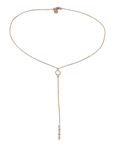 Dafne Eternal Lariat Necklace 