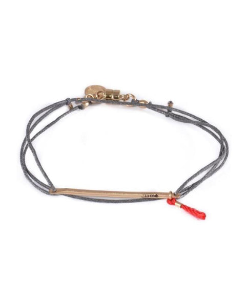 Dafne Grey Lucky Bar Bracelet