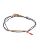 Dafne | Gray Lucky Barre Wrap Bracelet