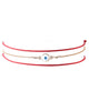 Dafne | Red Wrap Enamel Evil Eye with Chain Bracelet