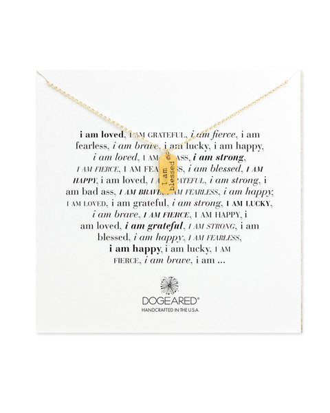 dogeared i am blessed necklace