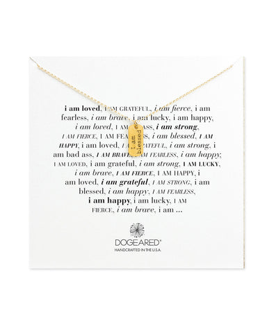 dogeared i am blessed necklace