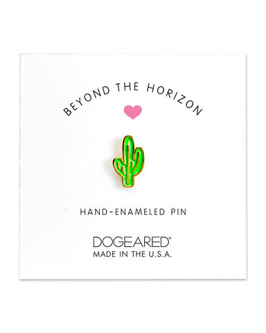 little cactus pin enamel dogeared