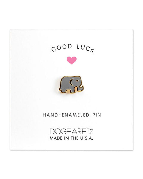 tiny enamel elephant pin