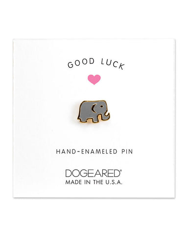 tiny enamel elephant pin