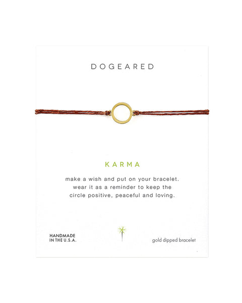 dogeared gold karma bracelet
