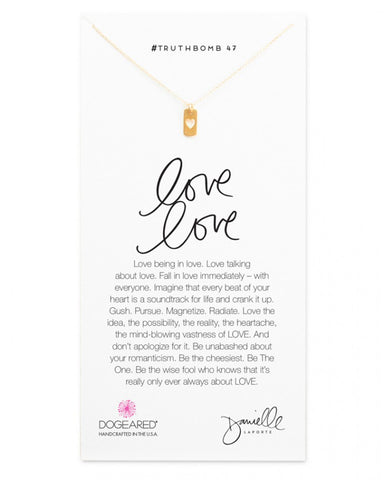 Dogeared Love to Love Gold Necklace