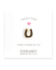 Dogeared | Lucky Horseshoe Enamel Pin