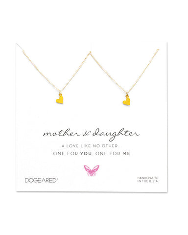 dogeared mother and daughter necklaces