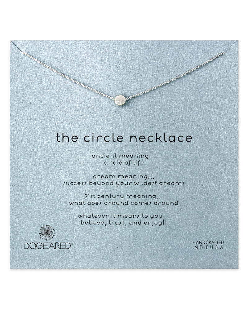 Dogeared | Silver The Circle Necklace – Online Jewelry Boutique