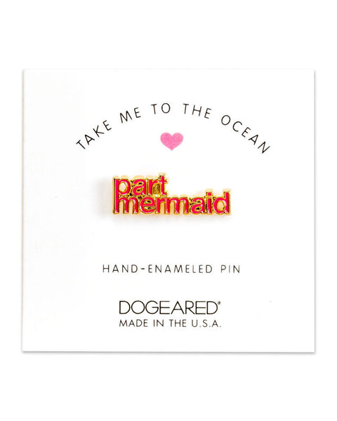 dogeared part mermaid enamel pin