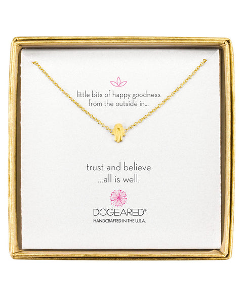 dogeared charm necklace trust and believe