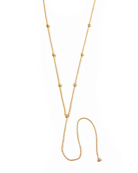 thin skinny necklace gold designer womens jewelry elizabeth stone