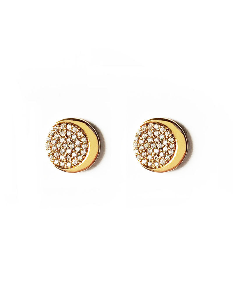 gold stud earrings for women small fashion stylish trendy designer jewelry elizabeth stone