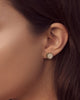 womens gold stud earrings 